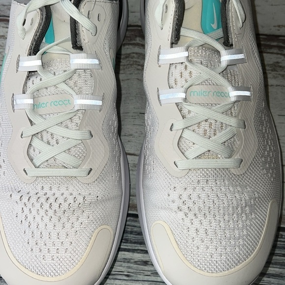 Nike Men's React Miller 2 Platinum Tint/Dynamic
Turquoise-White Size 10 NWOT - Picture 7 of 11